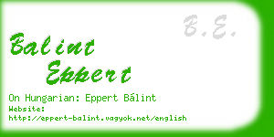 balint eppert business card